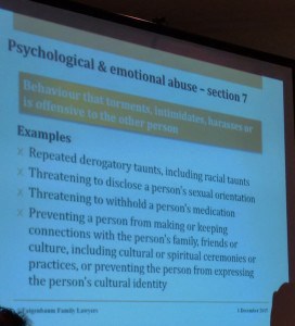Examples of domestic violence in Australia
