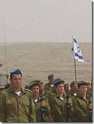 army ceremony in southern Israel