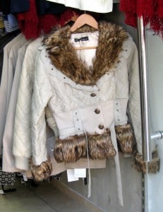 Funky fur-trimmed jacket