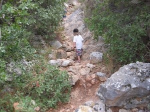 Climbing at Nachal Sephunim