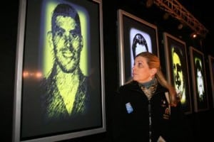 Harriet Levin, next to a picture of her son (Photo: Orly Zeiler)