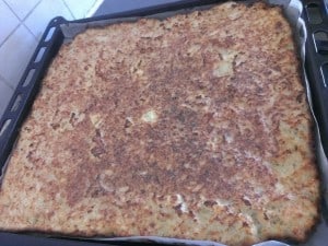 potato kugel (pudding)